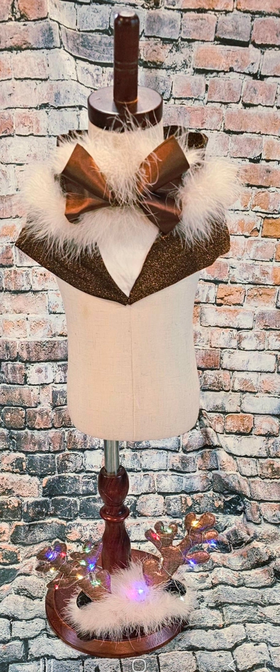 Reindeer light up pet costume