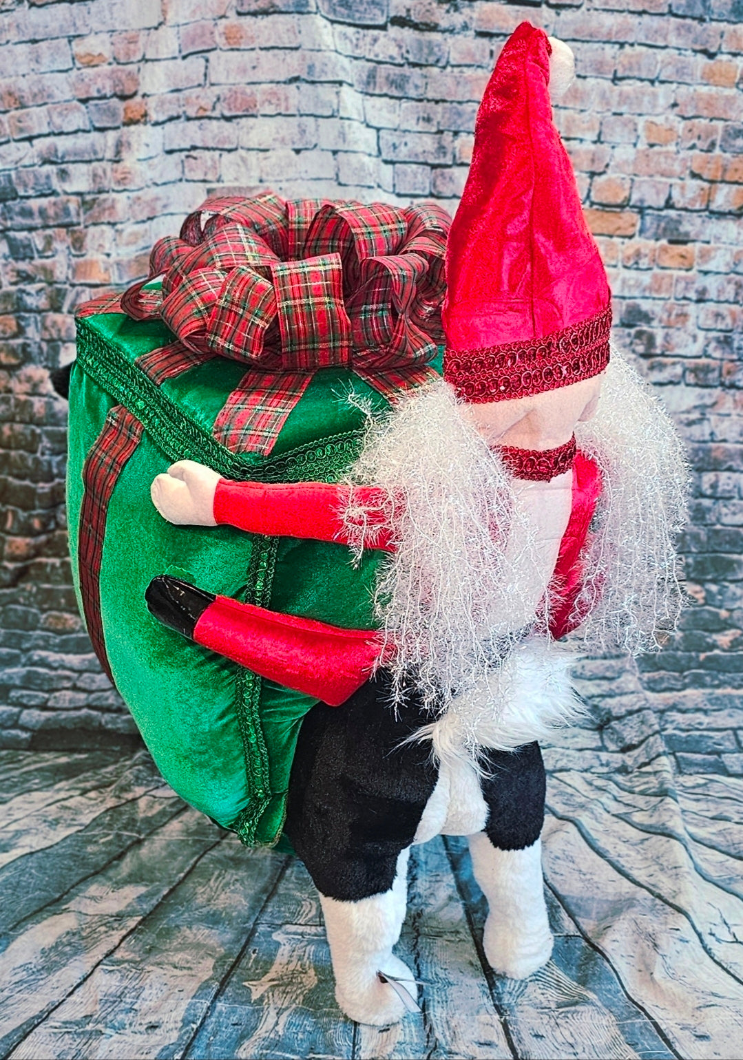 Present pet costume, Santa present pet costume