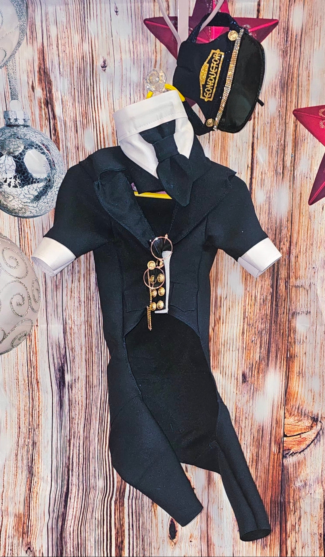 Polar Express Train Conductor Pet Costume, Polar Express pet costume