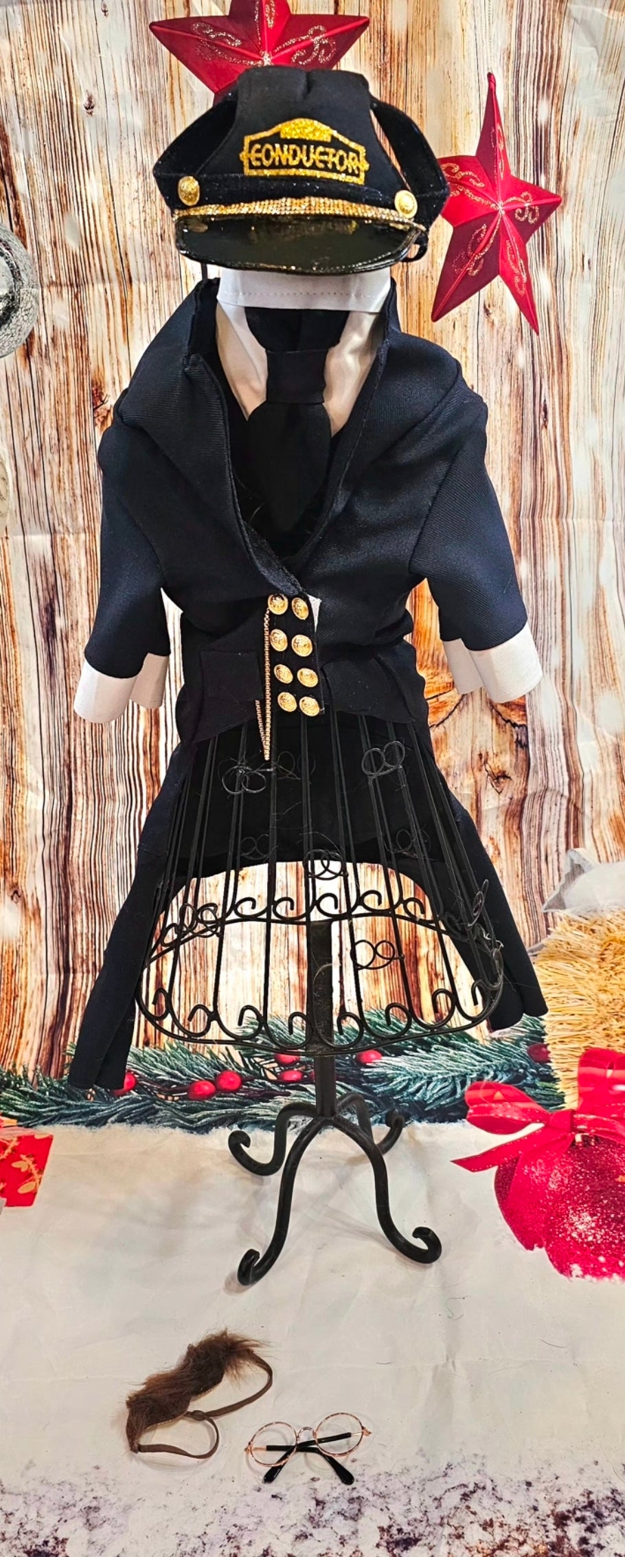 Polar Express Train Conductor Pet Costume, Polar Express pet costume