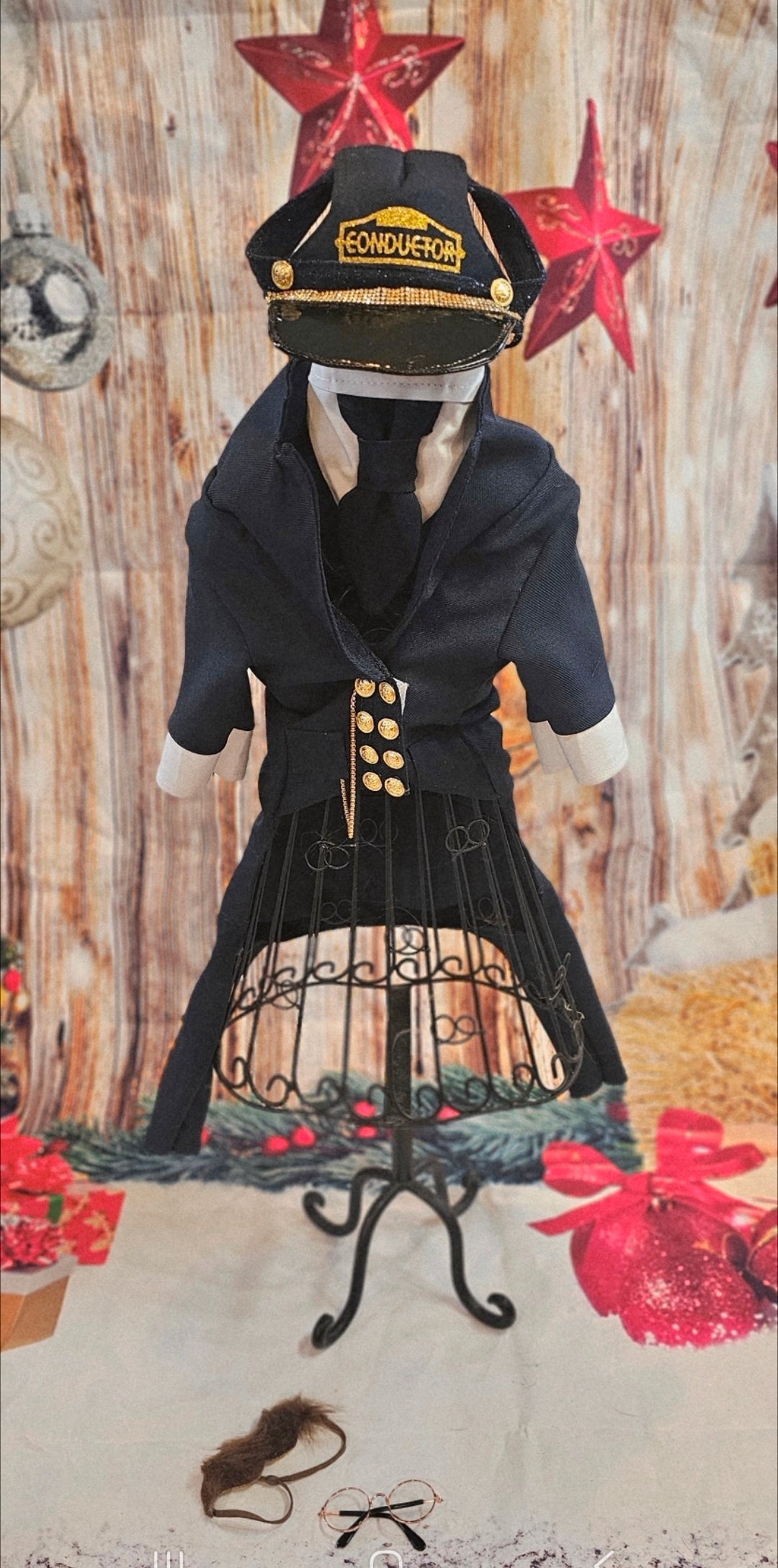 Polar Express Train Conductor Pet Costume, Polar Express pet costume