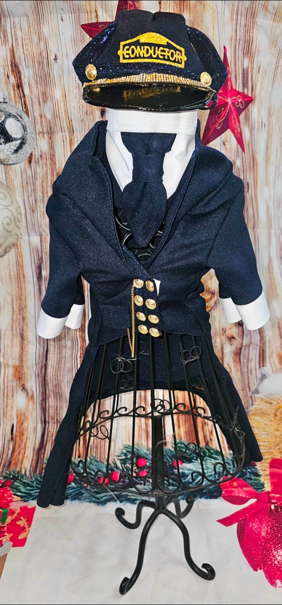 Polar Express Train Conductor Pet Costume, Polar Express pet costume