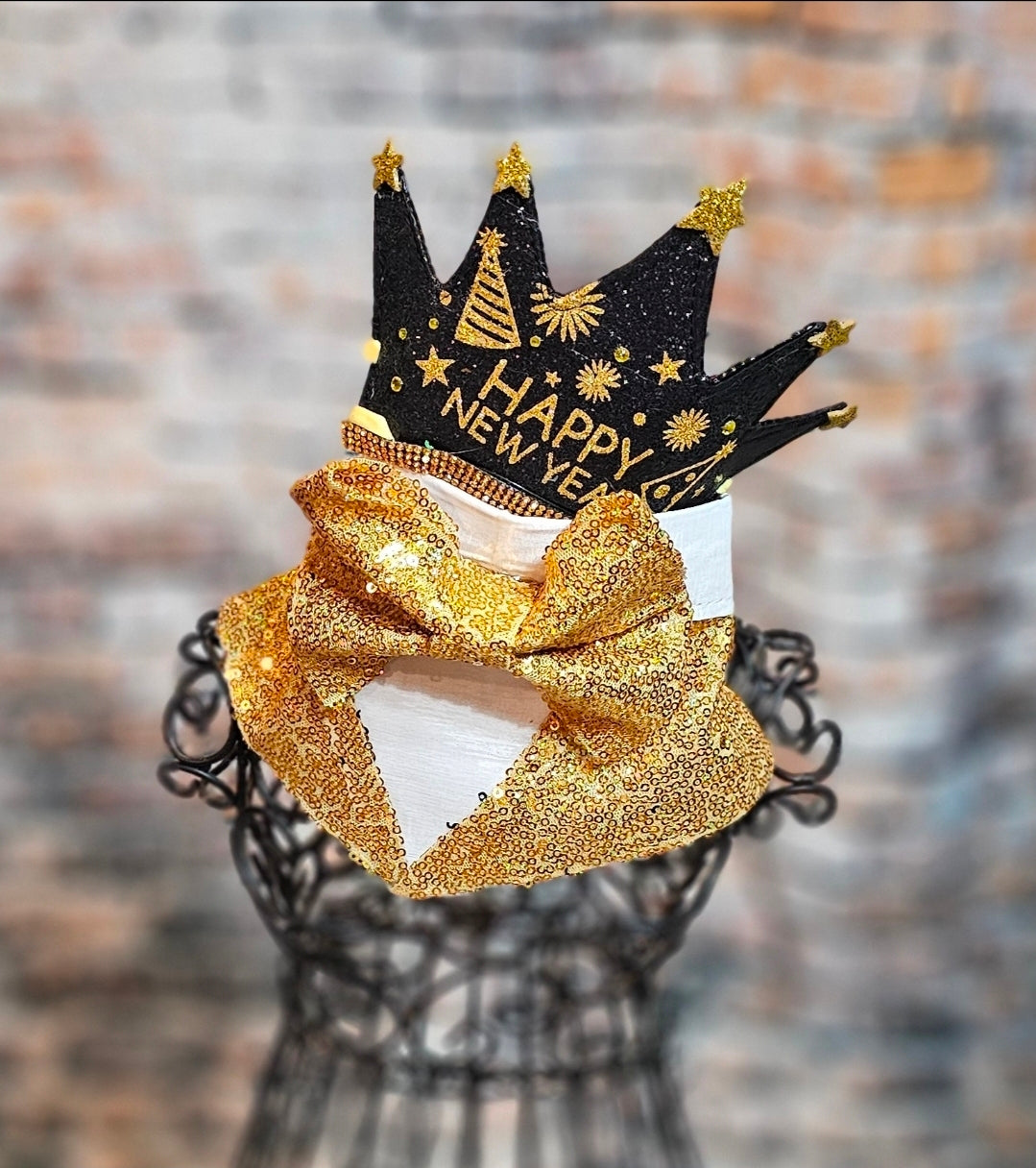 New Years Eve Pet hat, NYE pet hat, Holiday pet hat