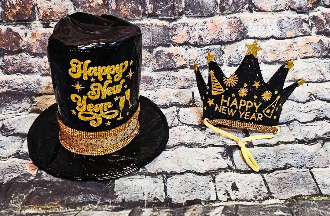 New Years Eve Pet hat, NYE pet hat, Holiday pet hat