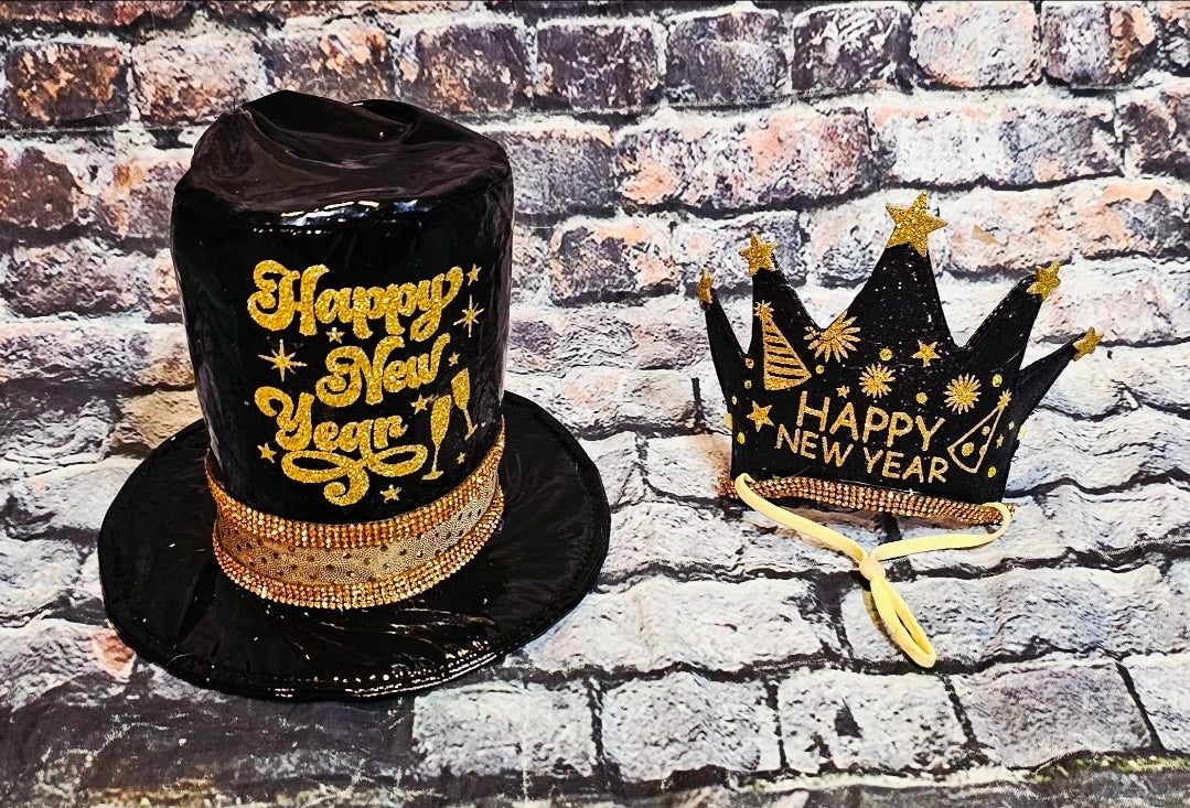 New Years Eve Pet hat, NYE pet hat, Holiday pet hat