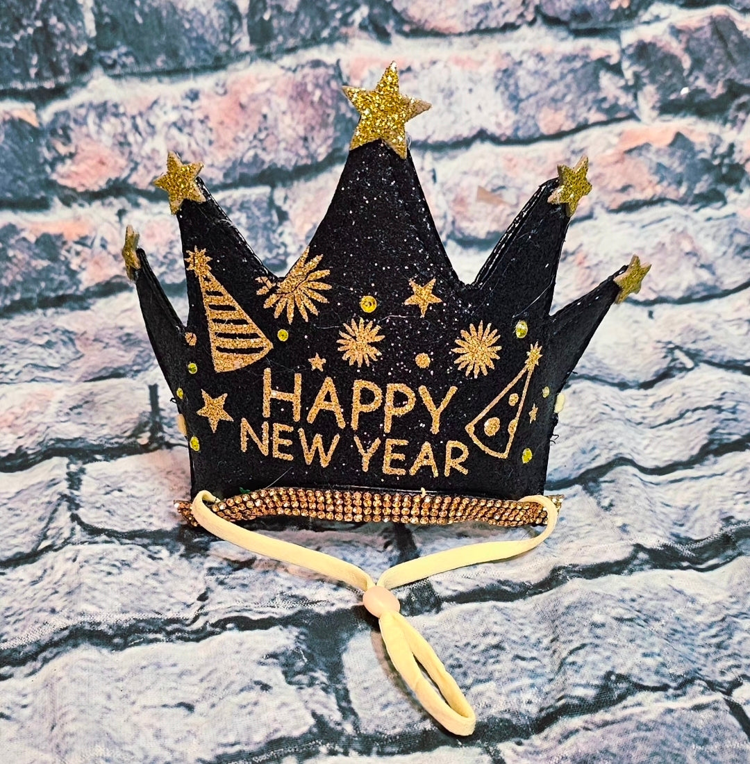 New Years Eve Pet hat, NYE pet hat, Holiday pet hat