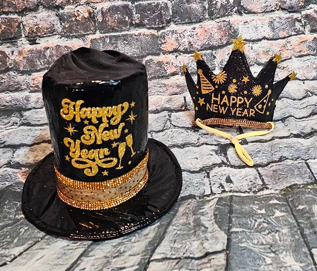 New Years Eve Pet hat, NYE pet hat, Holiday pet hat