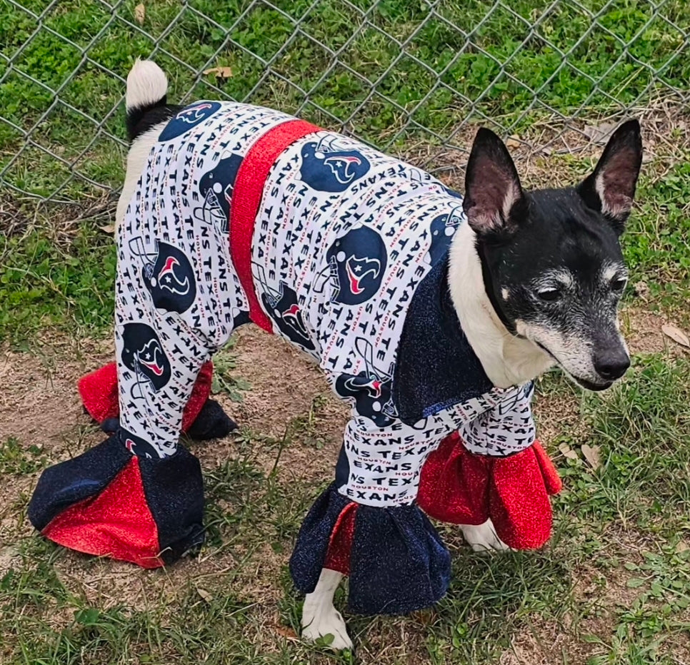 Houston Texans pet body suit, Houston Texans pet tux