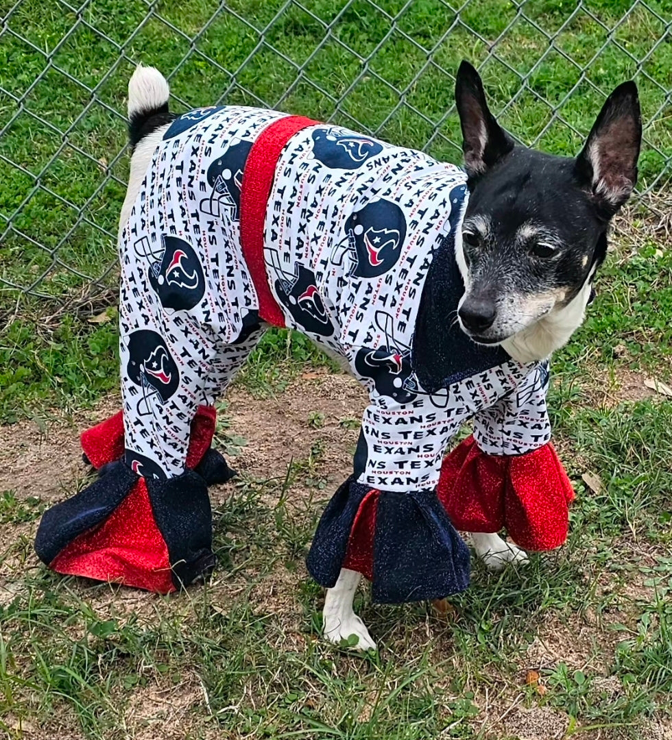 Houston Texans pet body suit, Houston Texans pet tux
