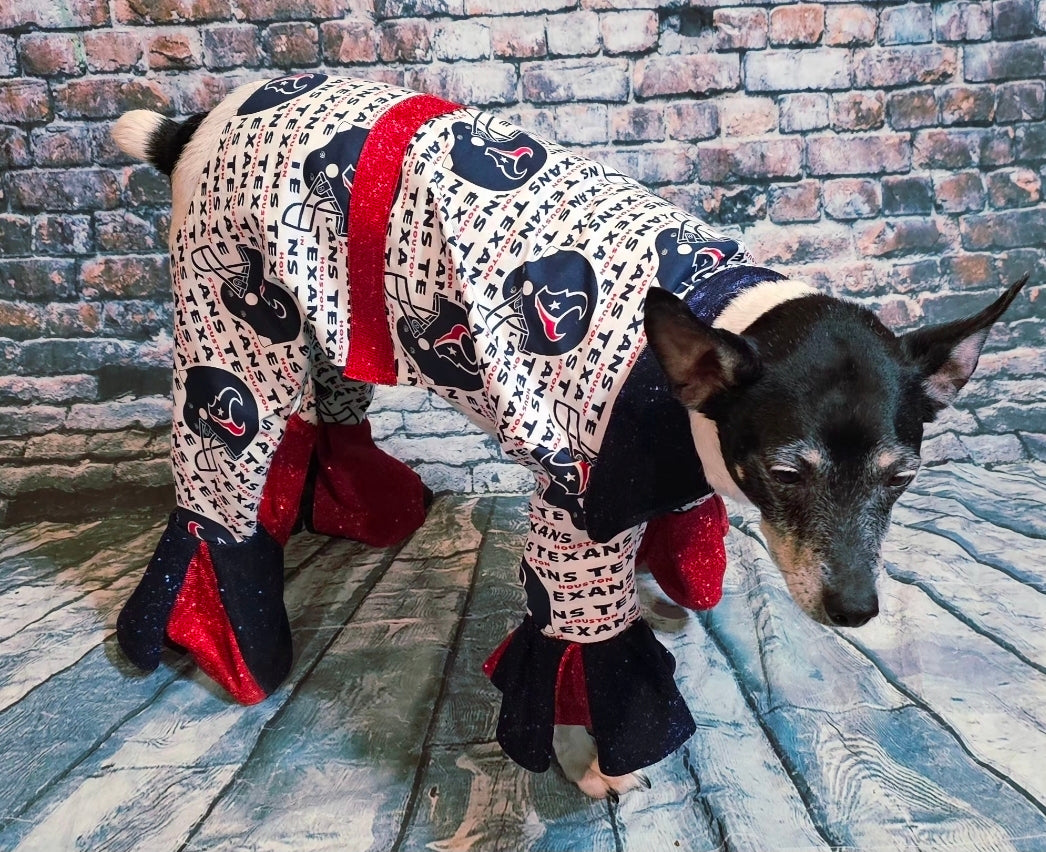 Houston Texans pet body suit, Houston Texans pet tux
