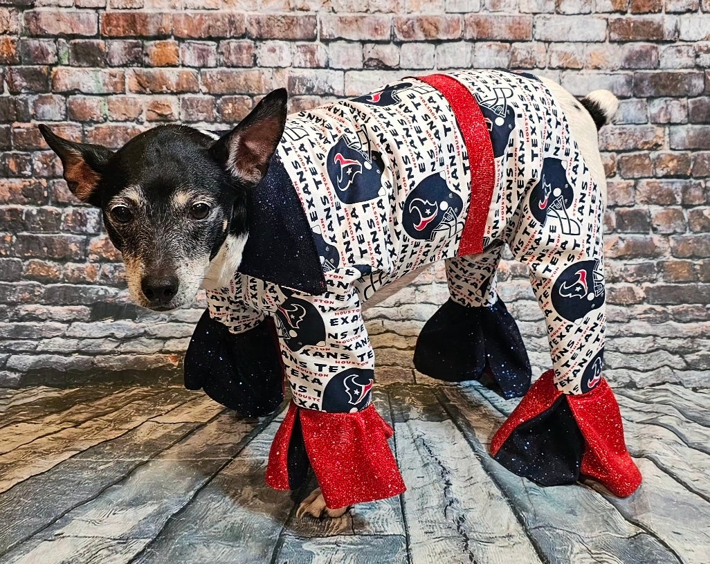Houston Texans pet body suit, Houston Texans pet tux