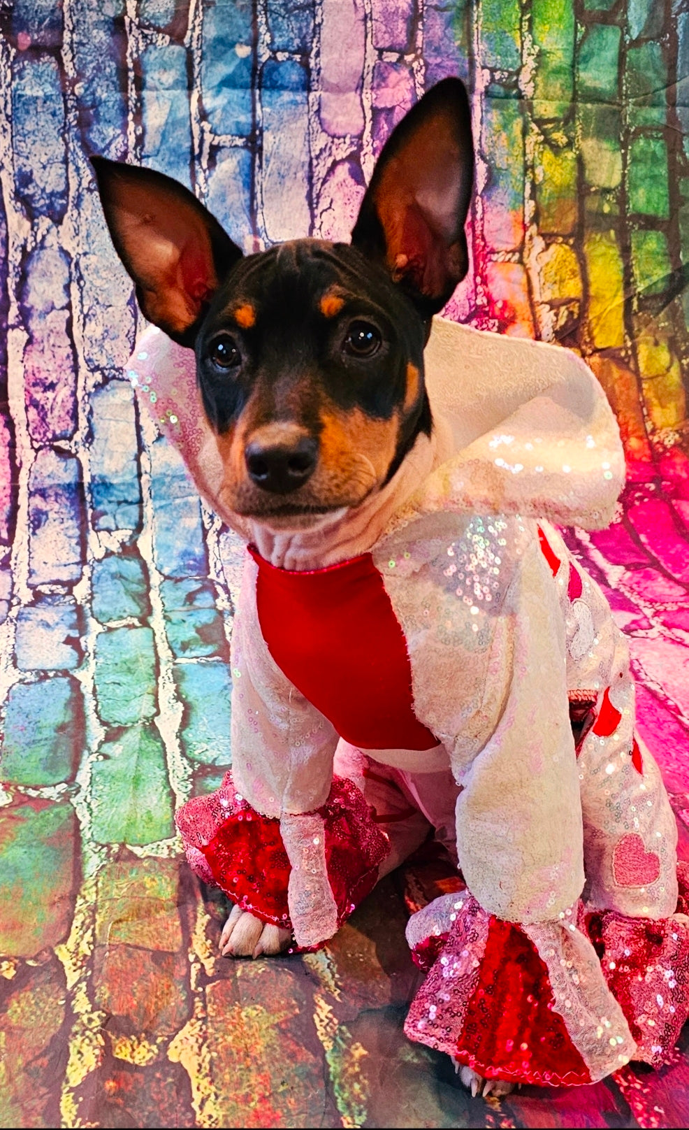 Valentine Pet body suit, Sequin valentine pet suit, Be mine valentine pet