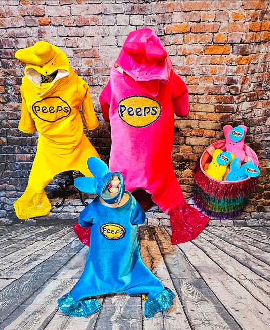 Peeps marshmallow pet costume, easter pet costume, bunny pet costume