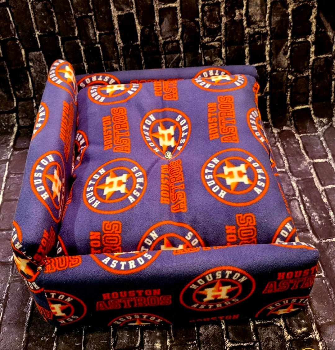 Houston Astros Pet Couch, Luxury Houston Astros dog couch, Luxury pet couch