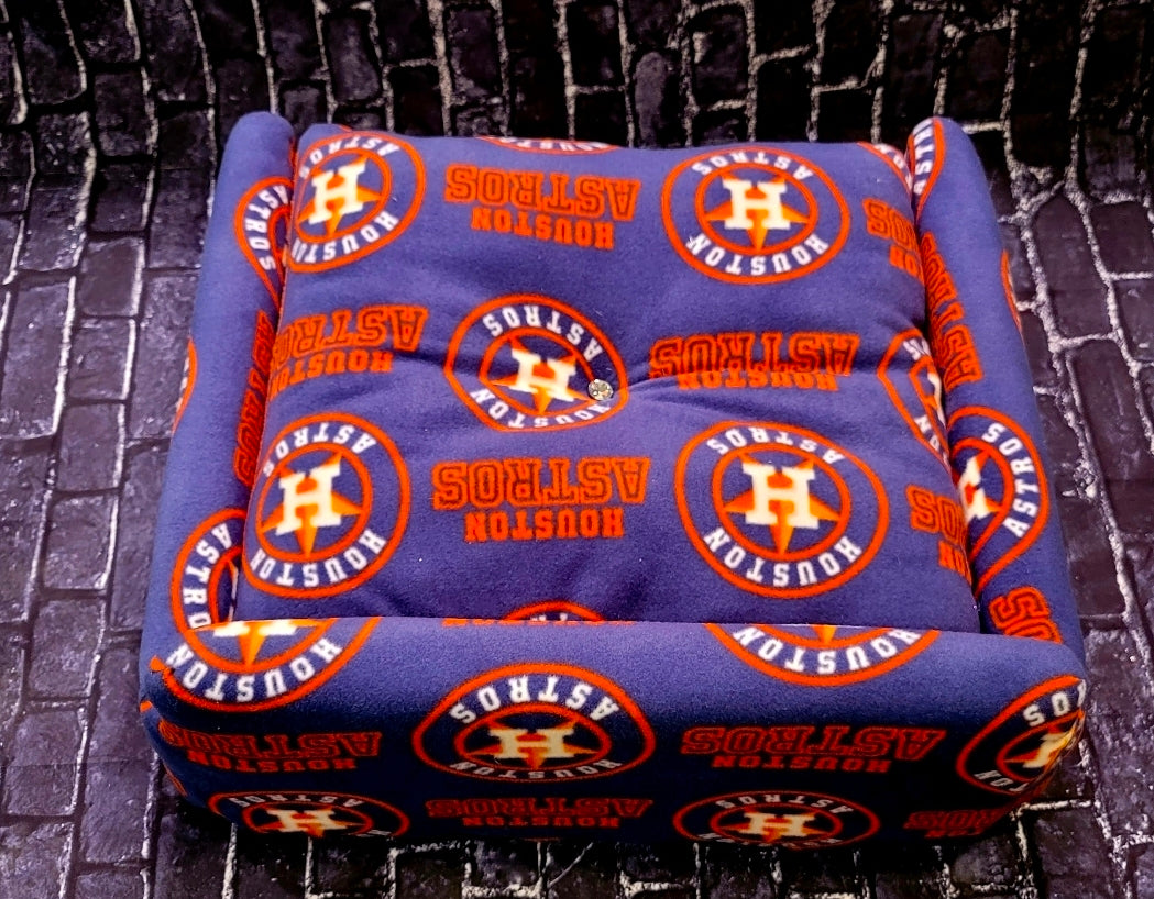 Houston Astros Pet Couch, Luxury Houston Astros dog couch, Luxury pet couch