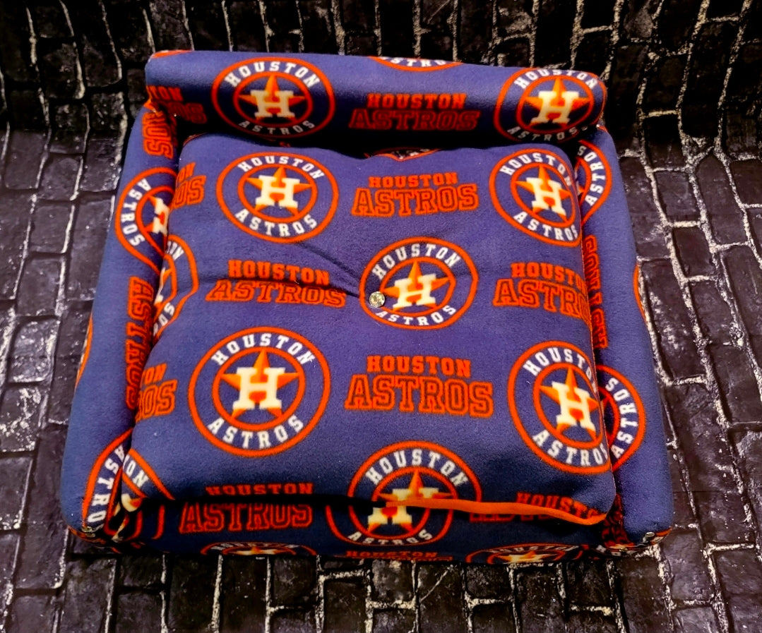 Houston Astros Pet Couch, Luxury Houston Astros dog couch, Luxury pet couch