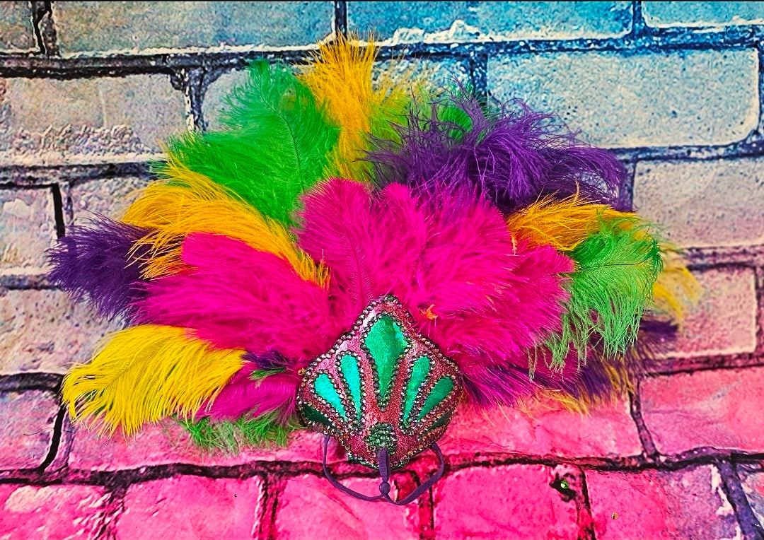 Mardi Gras Pet Dress, Mardi Gras Pet Costume, Mardi gras dog dress and mask