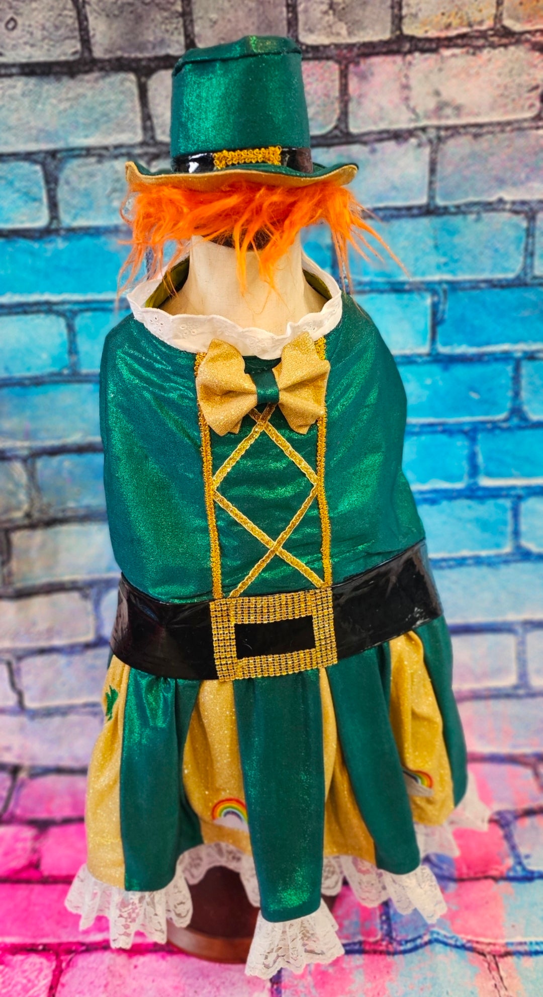 Leprechaun St. Patrick's Day pet costume, Leprechaun pet dress