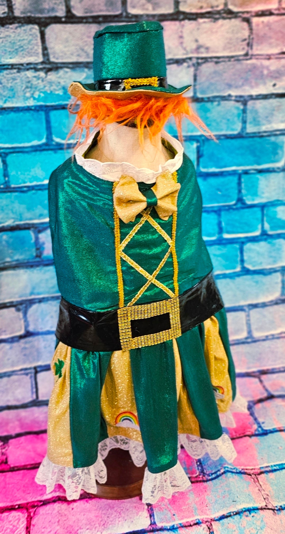 Leprechaun St. Patrick's Day pet costume, Leprechaun pet dress