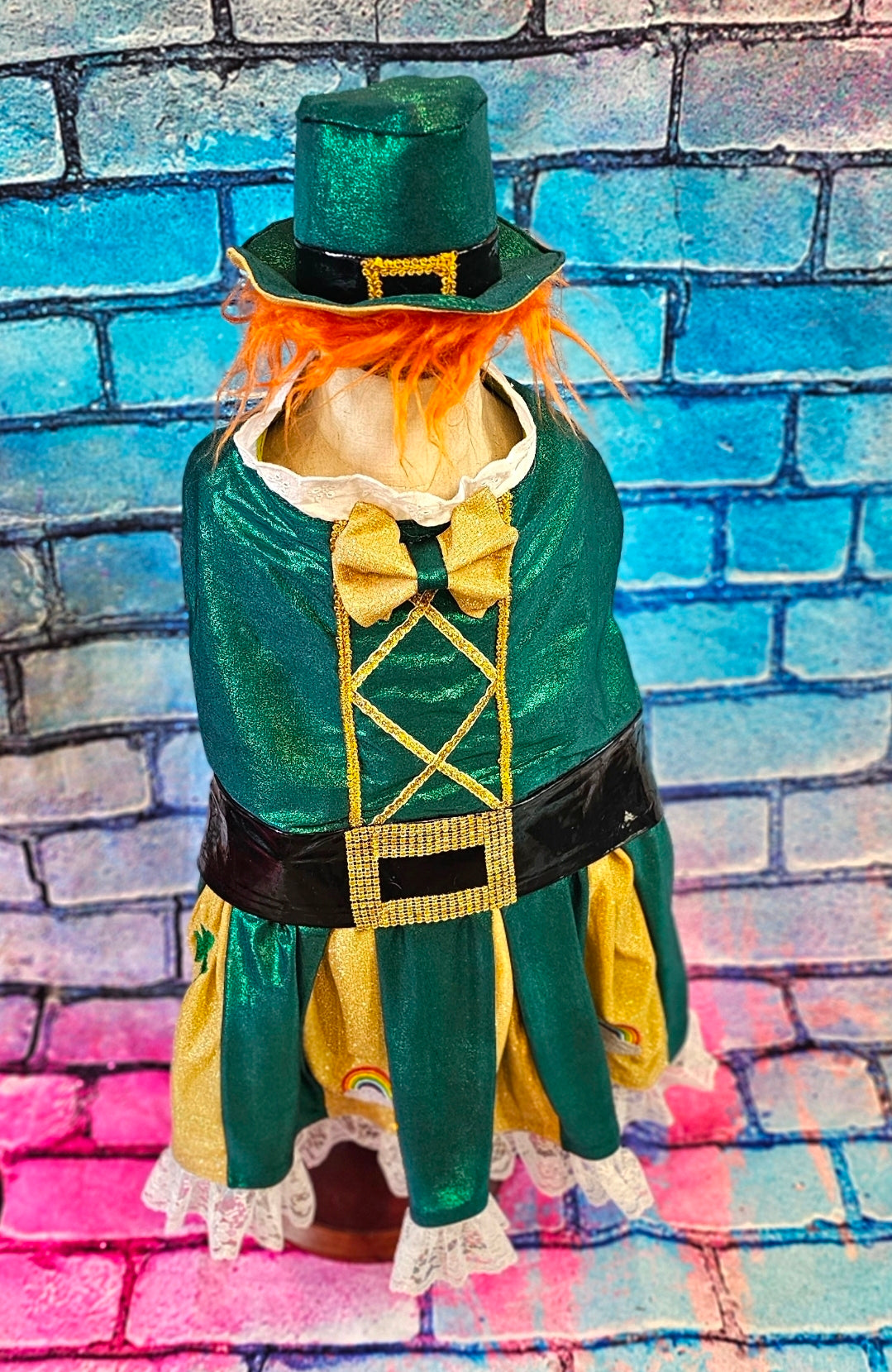 Leprechaun St. Patrick's Day pet costume, Leprechaun pet dress