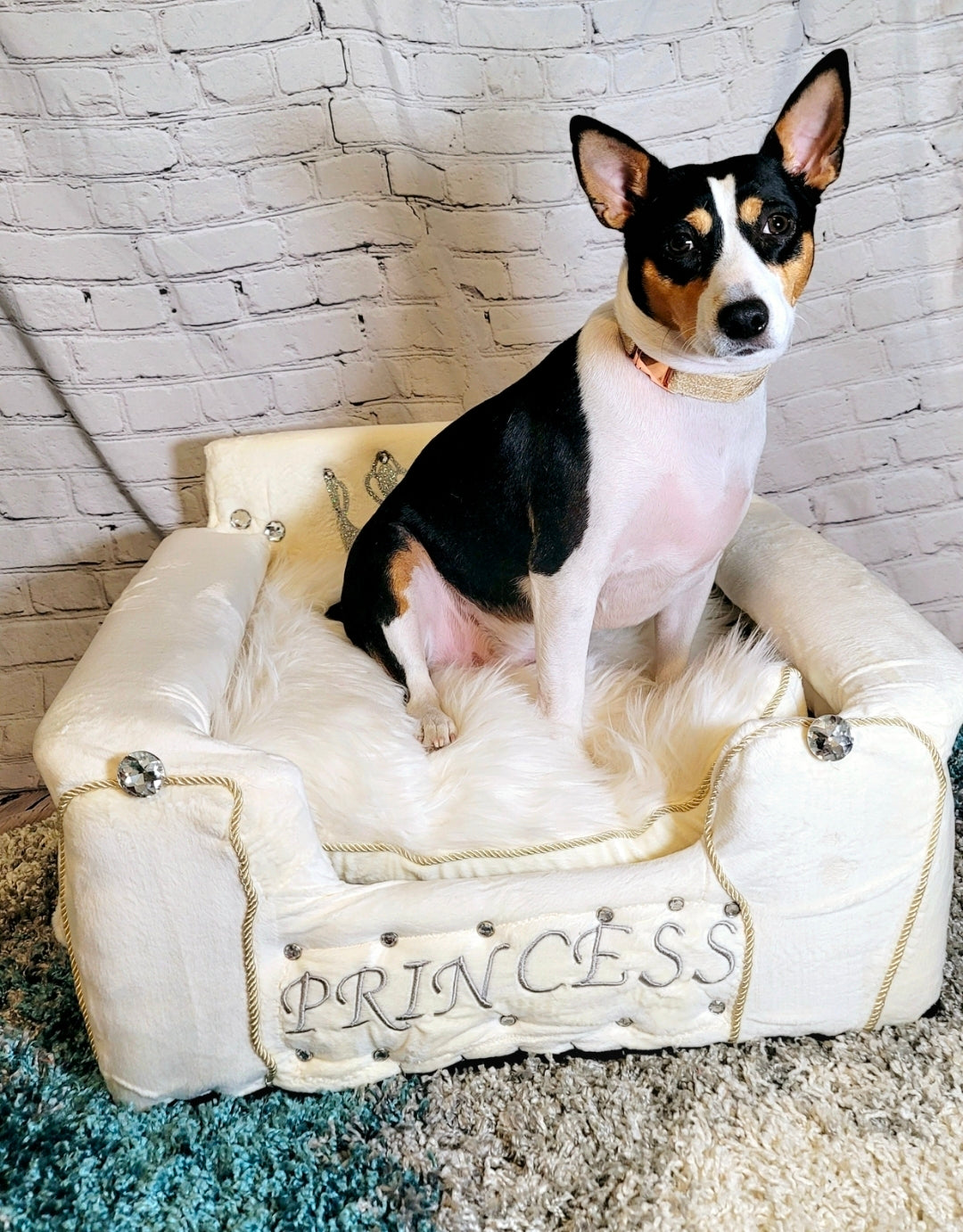 Princess luxury pet bed, personalized pet bed, princess dog bed