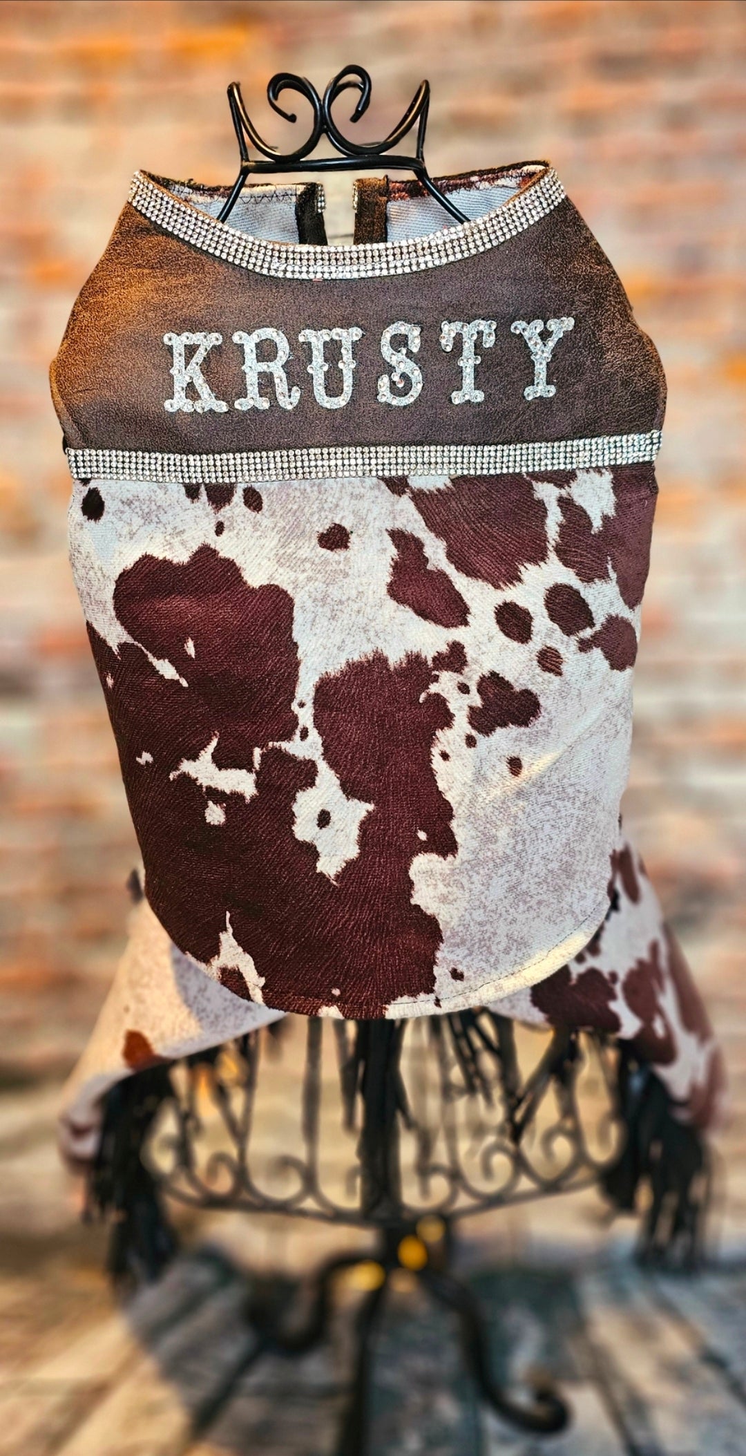 Western pet costume, chaps for pets, vest and chaps pet costume