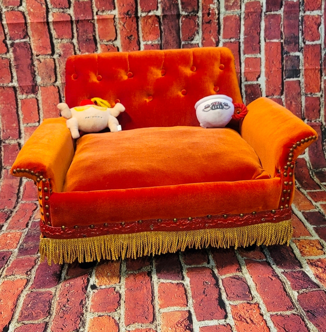 Friends Orange Pet Sofa, Central Perk Pet Sofa, Friends dog couch