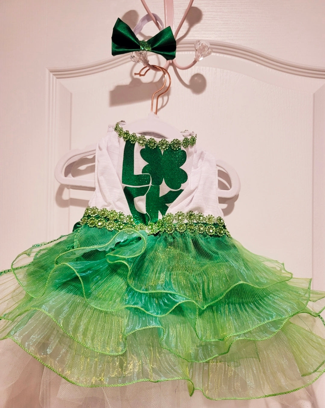 St Patrick's day Pet Dress, Patty's day pet dress, Irish pet dress, Luck tutu pet dress