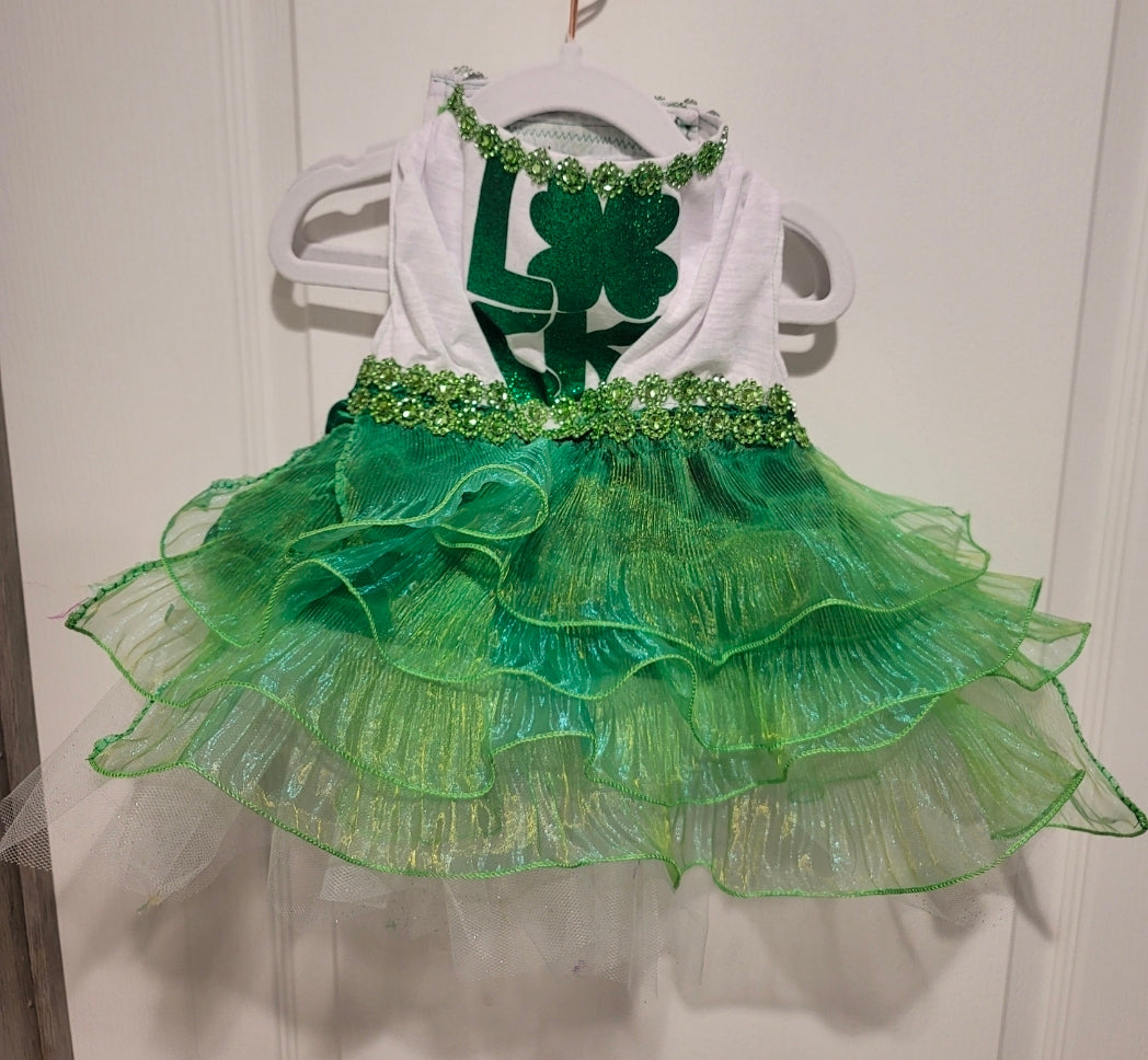 St Patrick's day Pet Dress, Patty's day pet dress, Irish pet dress, Luck tutu pet dress