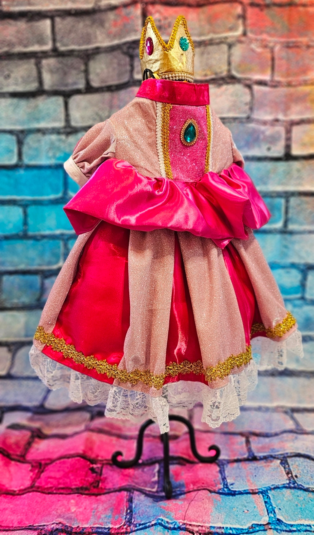 Princess Peach Pet Dress, Glitter Princess Peach pet costume