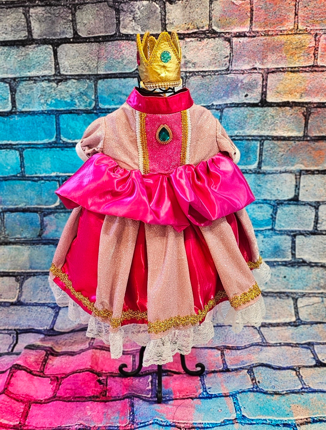 Princess Peach Pet Dress, Glitter Princess Peach pet costume