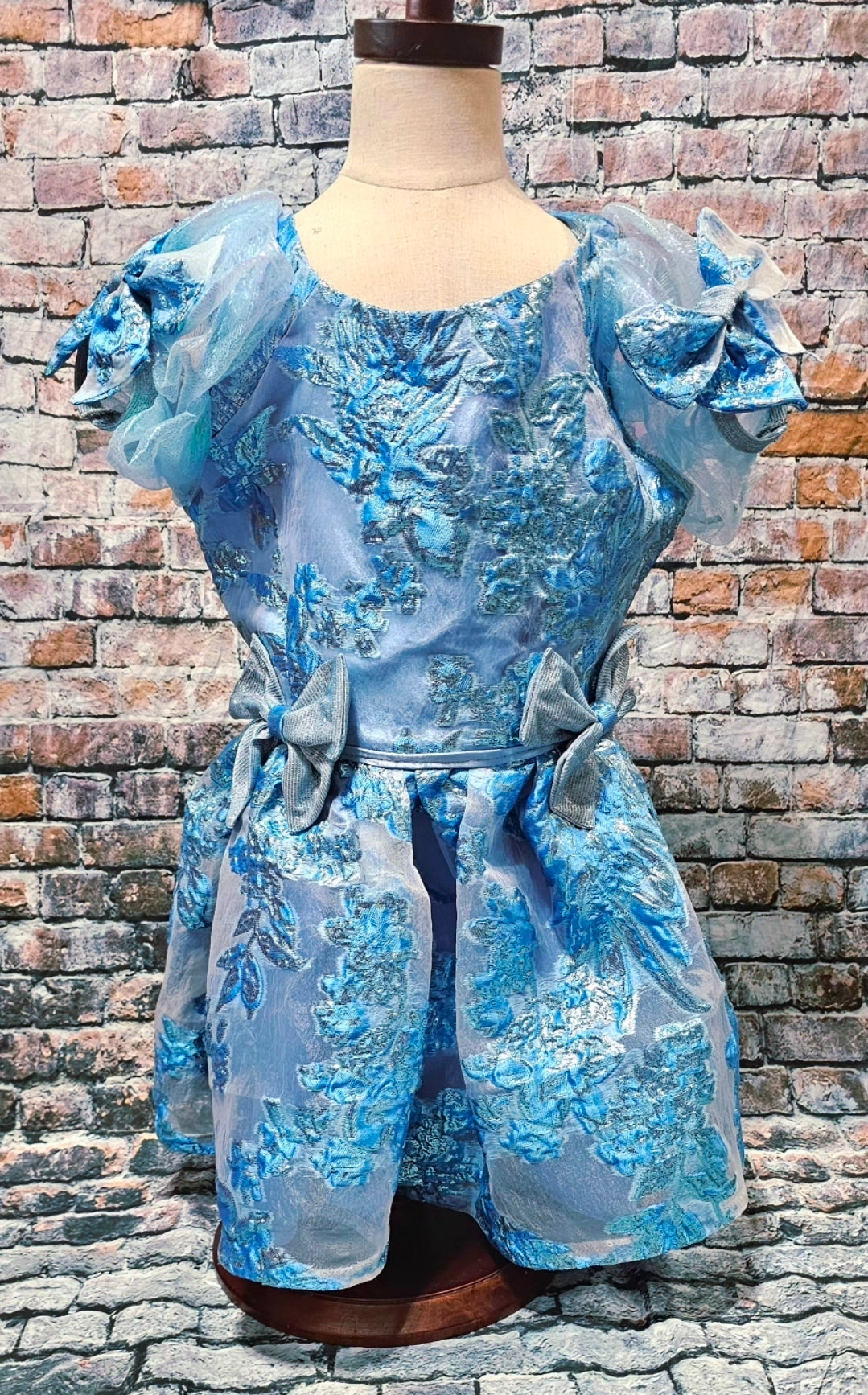 Brocade flower pet dress, Bridgerton inspired pet dress