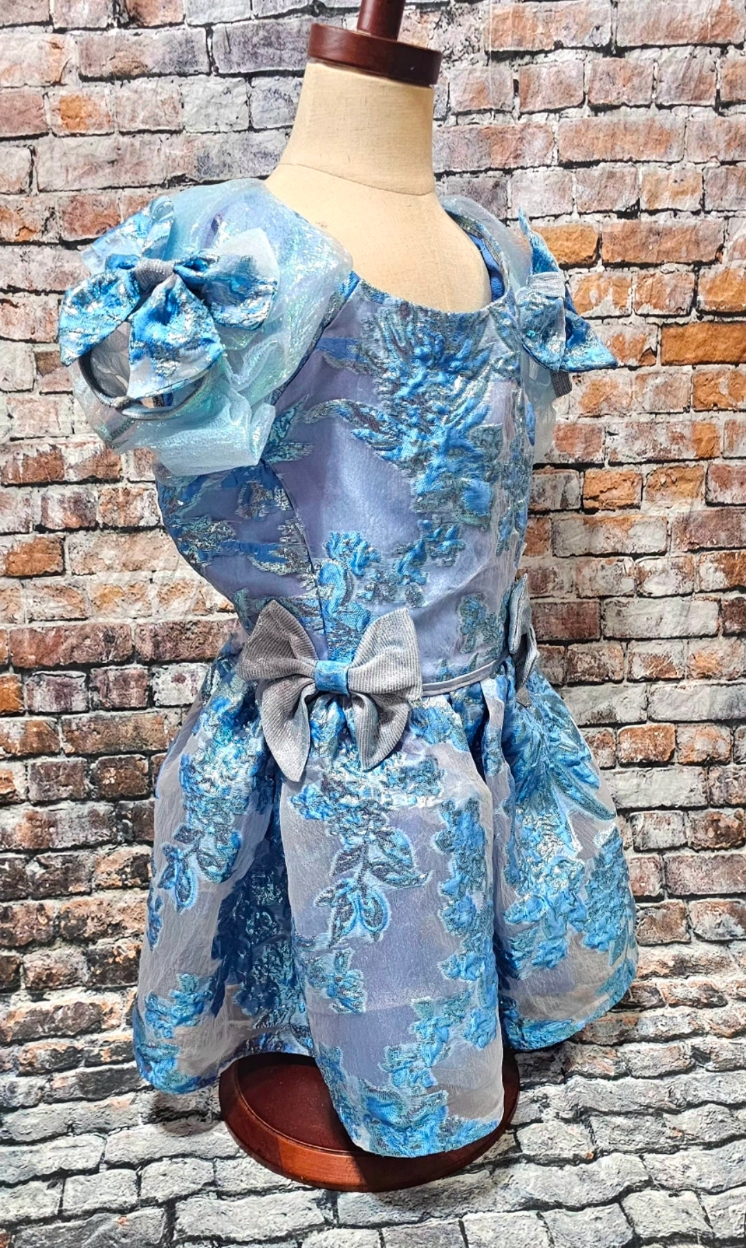 Brocade flower pet dress, Bridgerton inspired pet dress