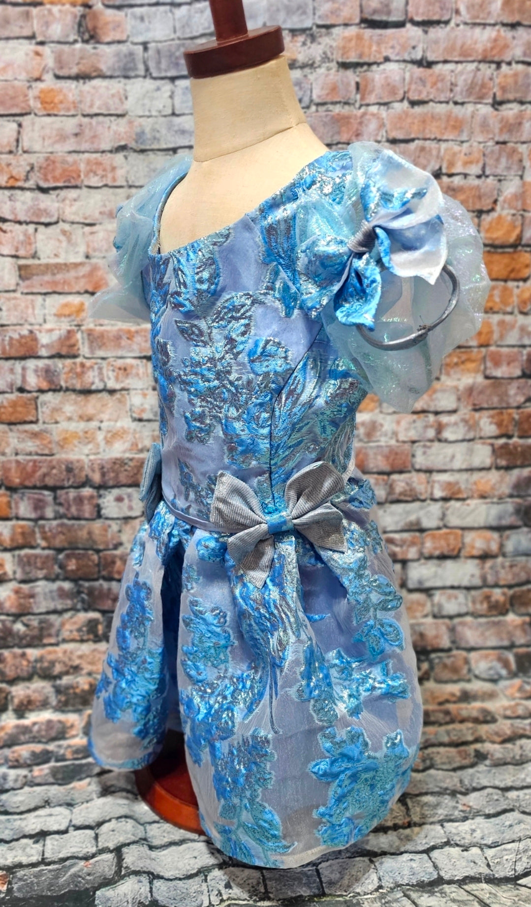Brocade flower pet dress, Bridgerton inspired pet dress