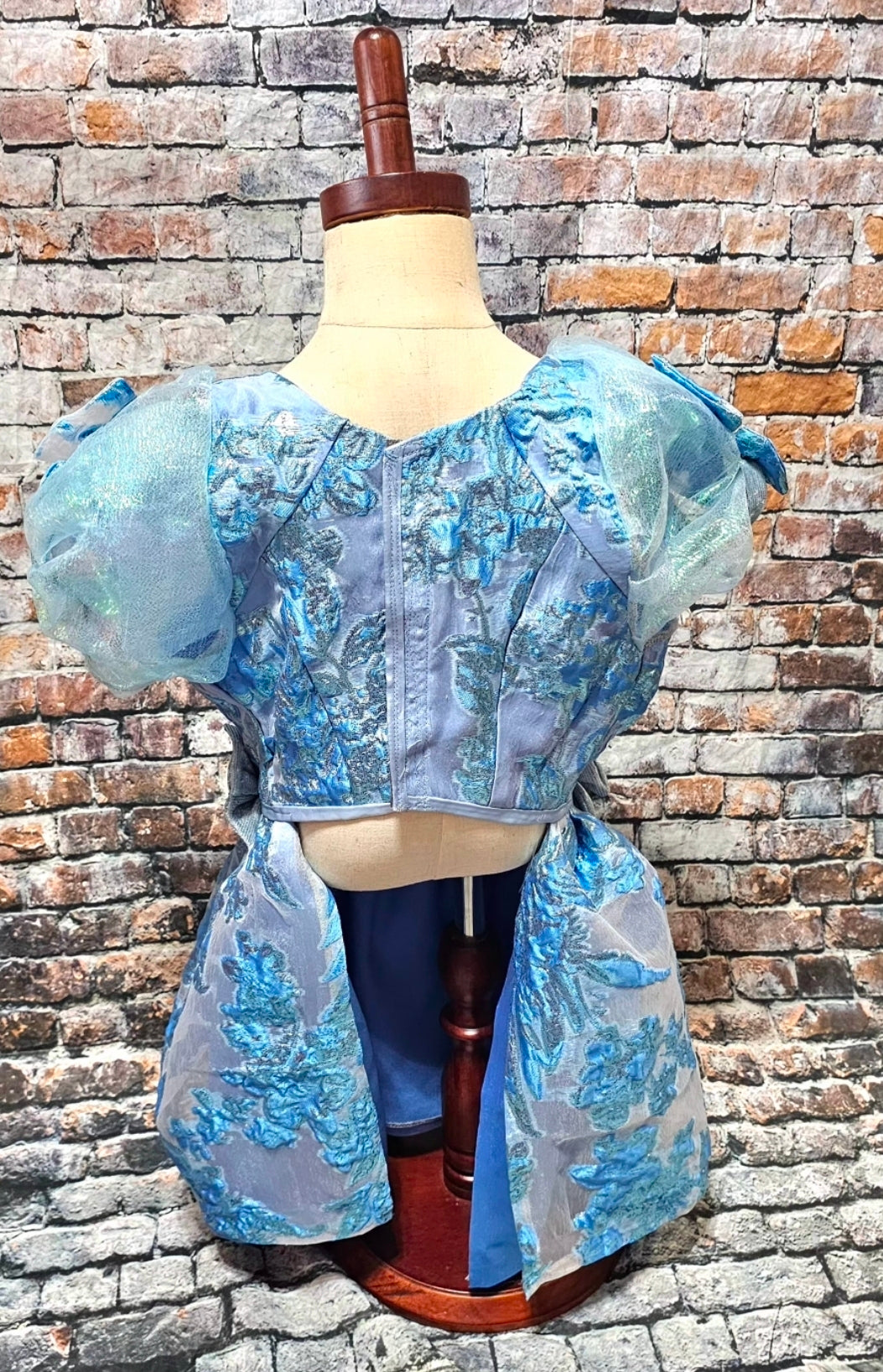 Brocade flower pet dress, Bridgerton inspired pet dress