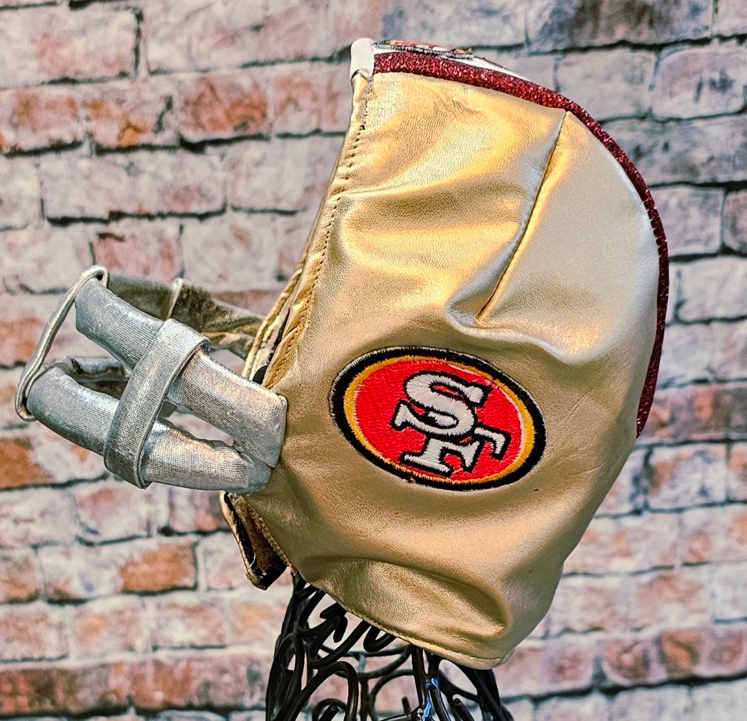 Football pet helmet, custom helmet for pets, nfl inspired football helmet