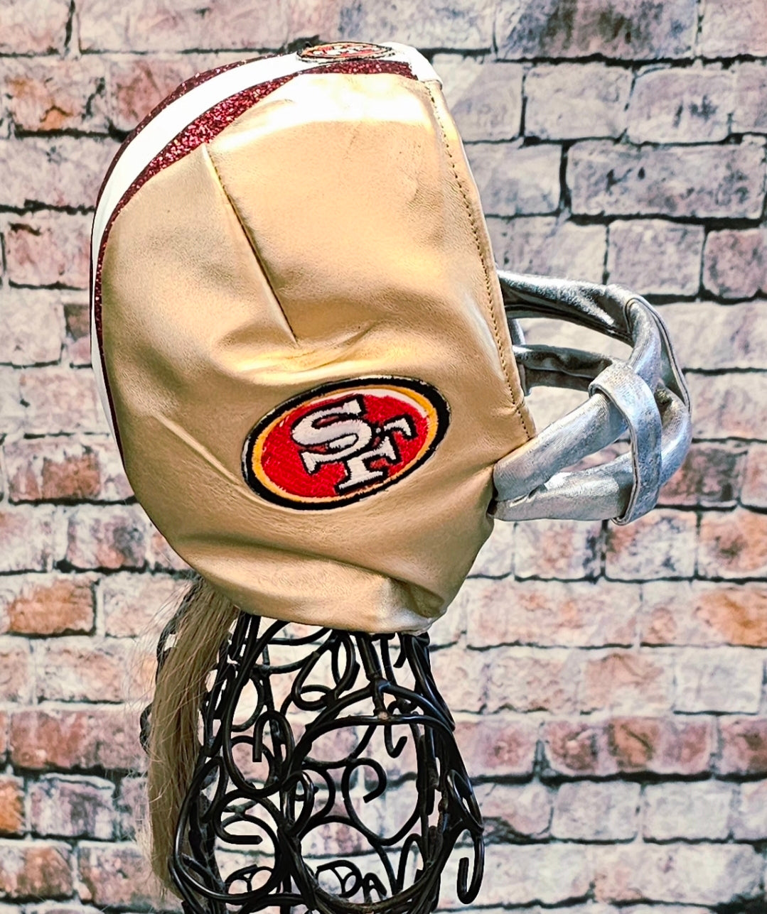 Football pet helmet, custom helmet for pets, nfl inspired football helmet