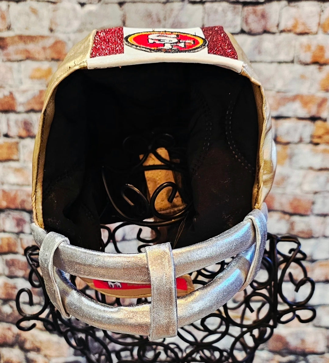Football pet helmet, custom helmet for pets, nfl inspired football helmet