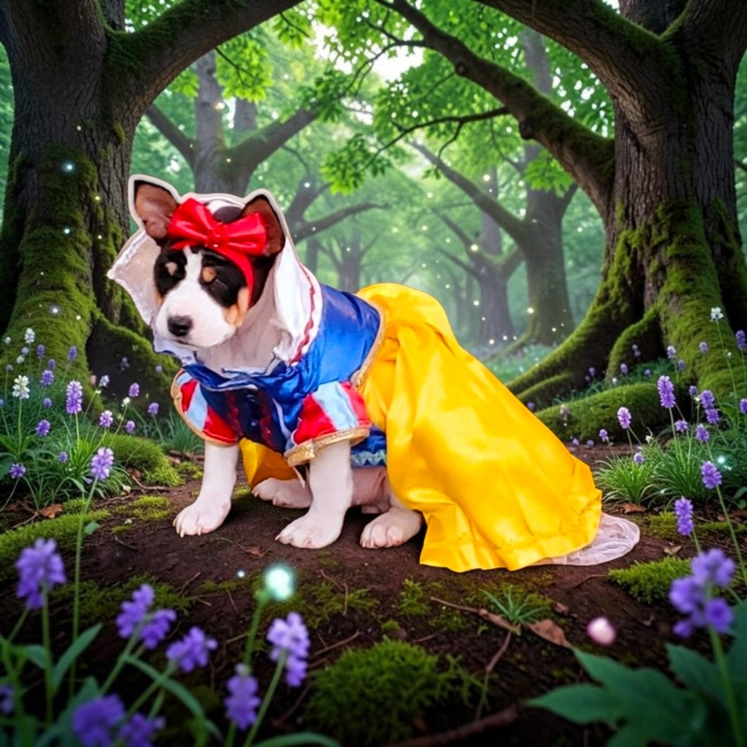 Snow White Pet Costume, Snow White Dog Costume, Snow White Cat Costume