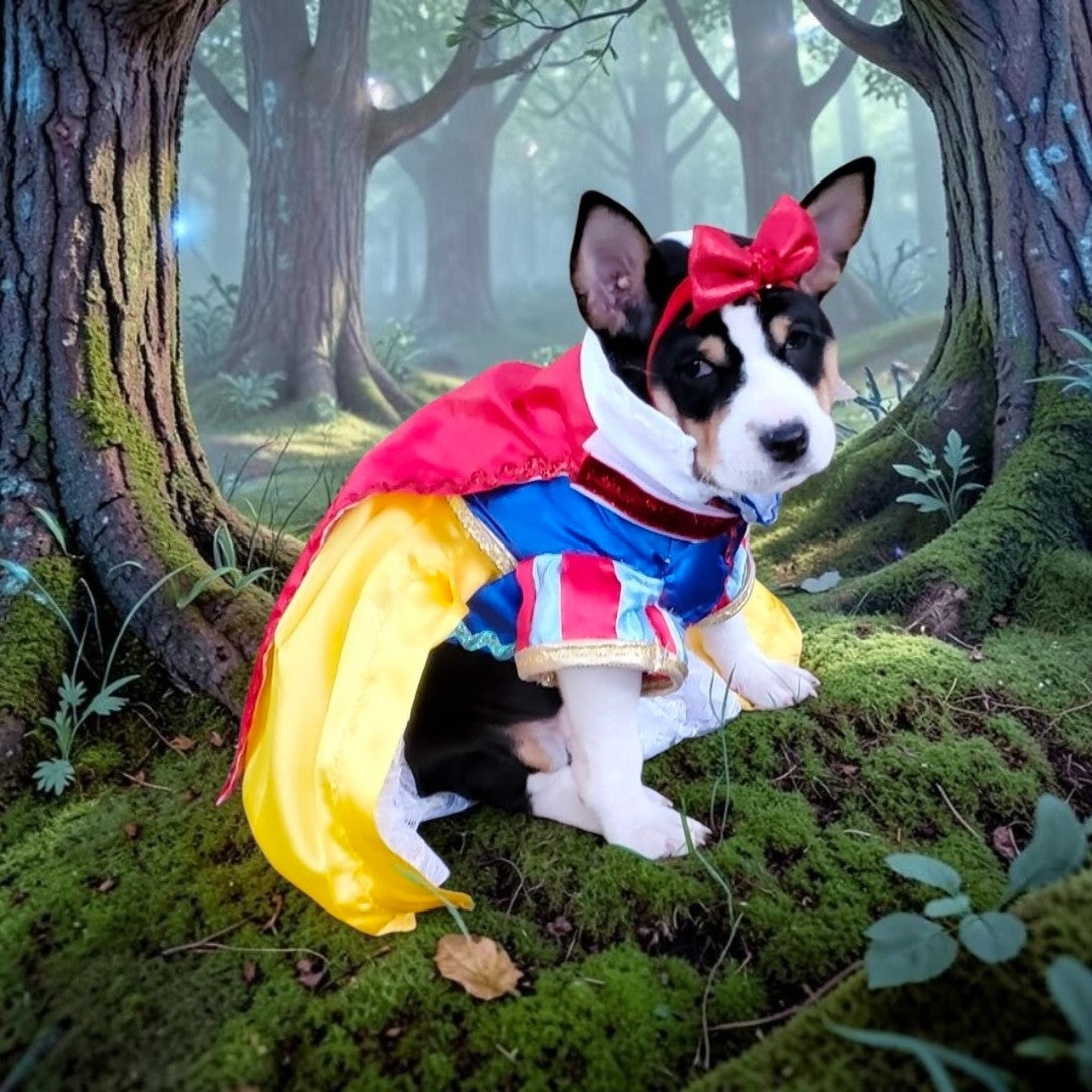 Snow White Pet Costume, Snow White Dog Costume, Snow White Cat Costume