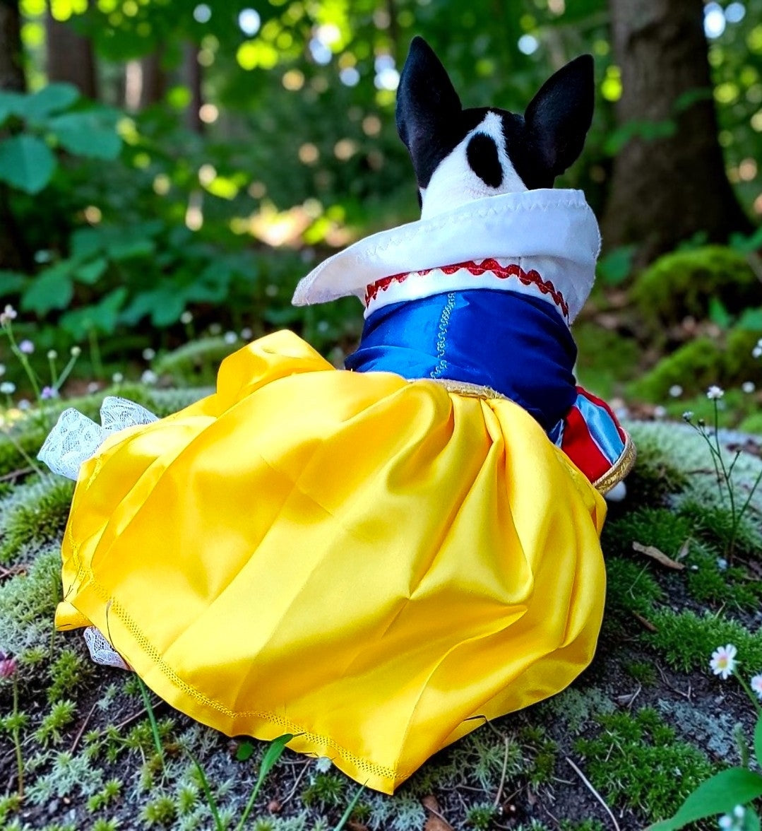 Snow White Pet Costume, Snow White Dog Costume, Snow White Cat Costume
