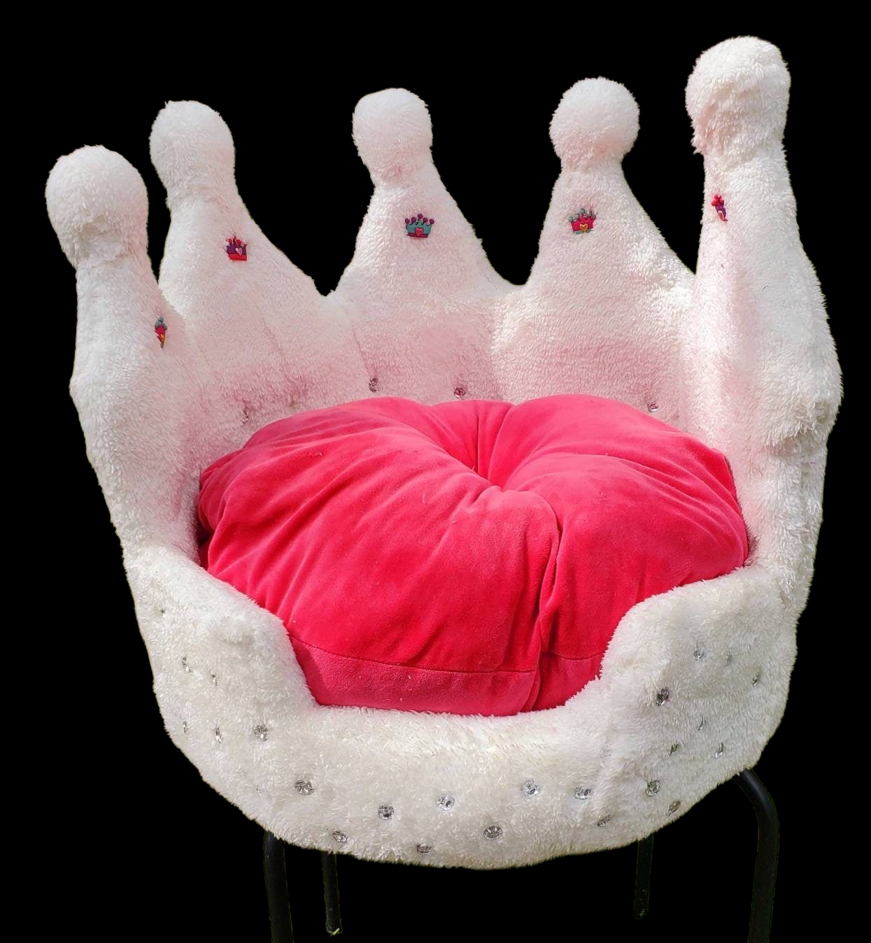 Small White Crown Pet Bed, royalty pet bed, Crown Cat Bed Crown Dog Bed, White Pet Bed, Luxury Crown Pet Bed, dog luxury bed, cat luxury bed