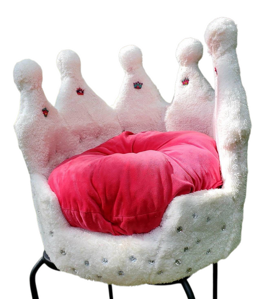 Small White Crown Pet Bed, royalty pet bed, Crown Cat Bed Crown Dog Bed, White Pet Bed, Luxury Crown Pet Bed, dog luxury bed, cat luxury bed
