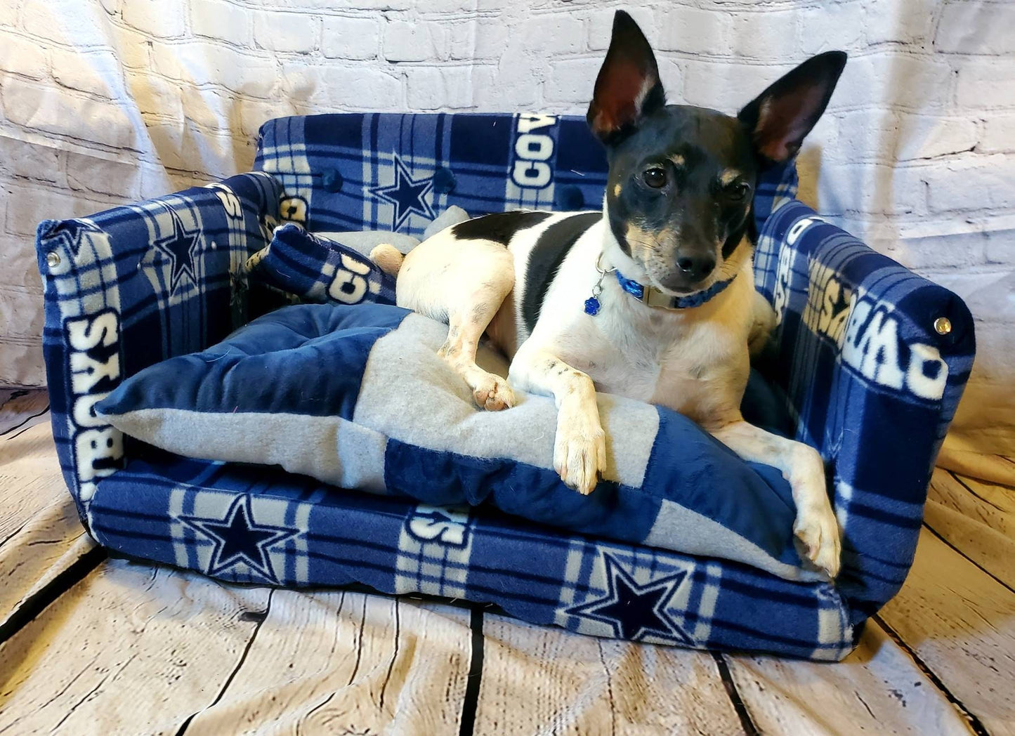 Dallas Cowboys Pet Couch, Dallas Cowboys Dog Couch, Dallas Cowboy Cat Couch, Dallas Cowboys furniture for pets, Dallas Cowboys Pet Bed