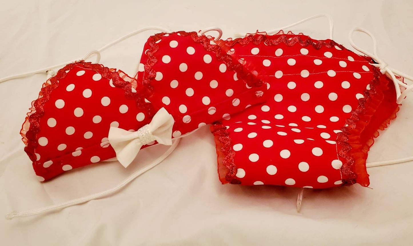 Pet Bathing Suit, Pet string bikini, dog bathing suit, pet bikini, dog bikini, cat bikini, cherry pet bikini, triangle pet bikini, polka dot