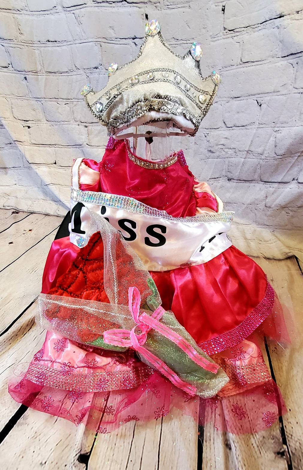 Miss America Pet Costume, Pagent Pet Costume, Princess Pet Costume, Miss America Dog Costume, Cat Costume, Princess Dog Dress, Queen Pet