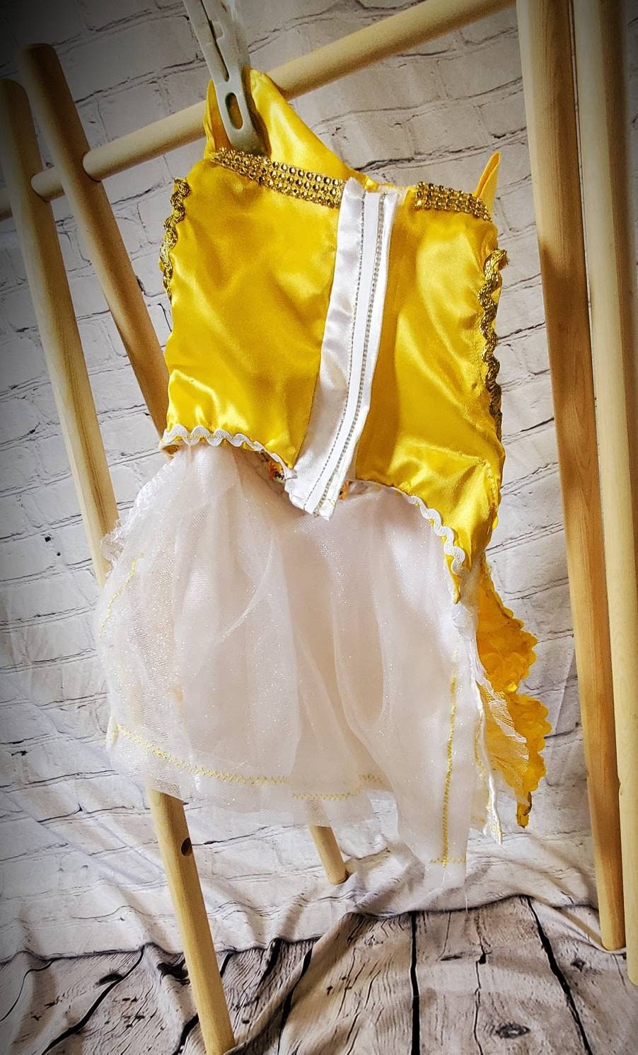 Pet Belle Costume, Beauty and the Beast Pet Costume, Belle dog costume, Belle cat costume, Disney princess Pet, Halloween Pet costume
