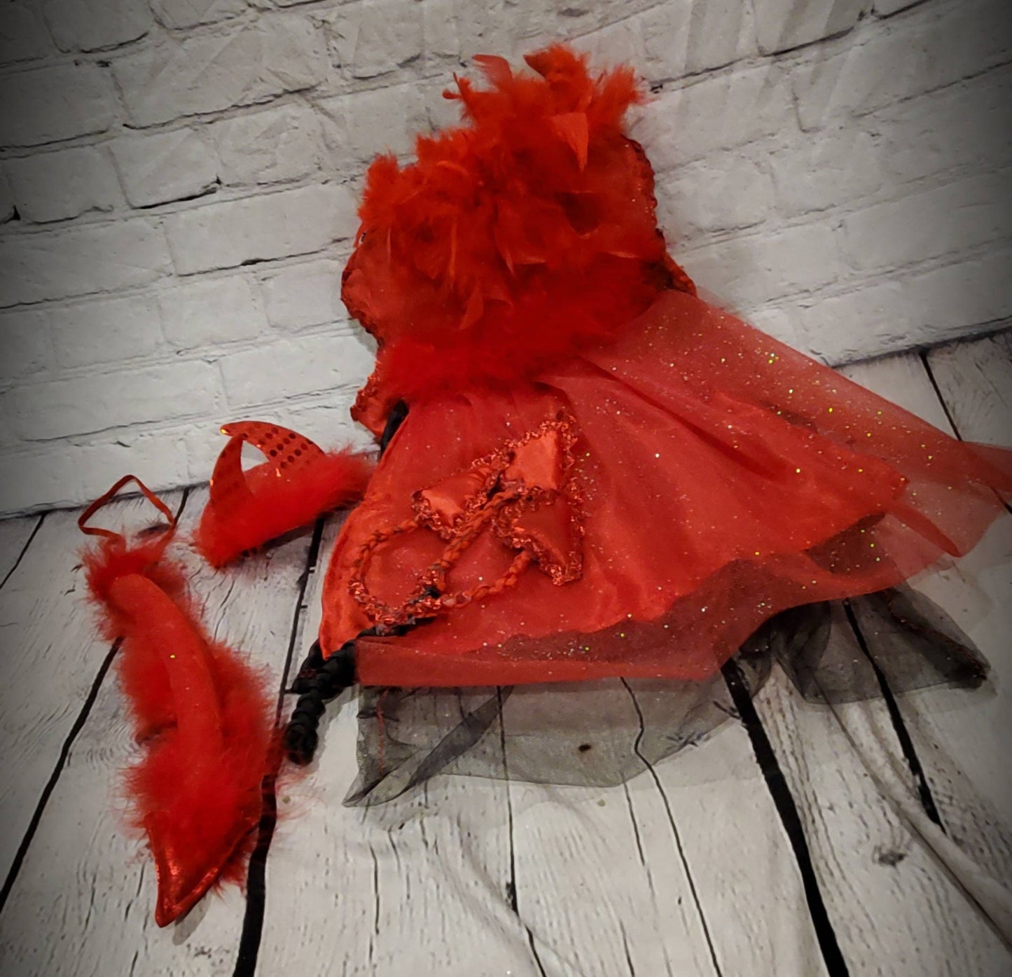 Devil femalePet Costume, Devil Pet Harness, Devil dog Costume, Devil Cat Costume, Halloween Devil Costume, Halloween Pet Costume, Diablo Pet