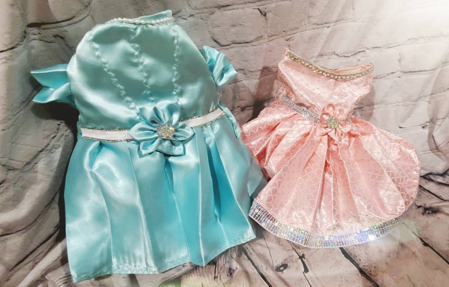 Custom Tiffany blue pet dress, satin pet dress, wedding pet dress, dog dress, cat dress, classy pet dress, wedding pet party, custom dog