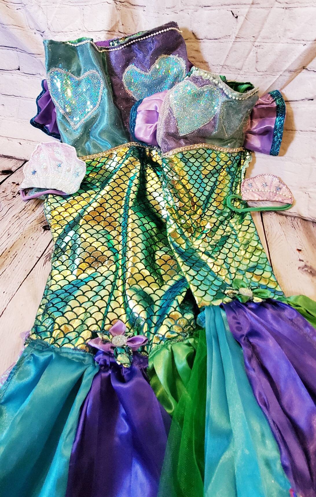 Mermaid Pet Costume, Pet Mermaid Costume, Little Mermaid Pet Costume, Mermaid dog Costume, Mermaid cat Costume, Halloween Pet costume